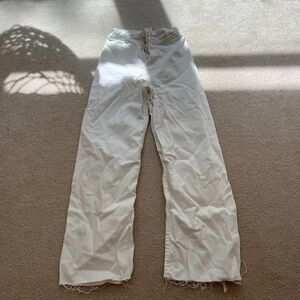 girls Zara marine jeans wide leg size 10